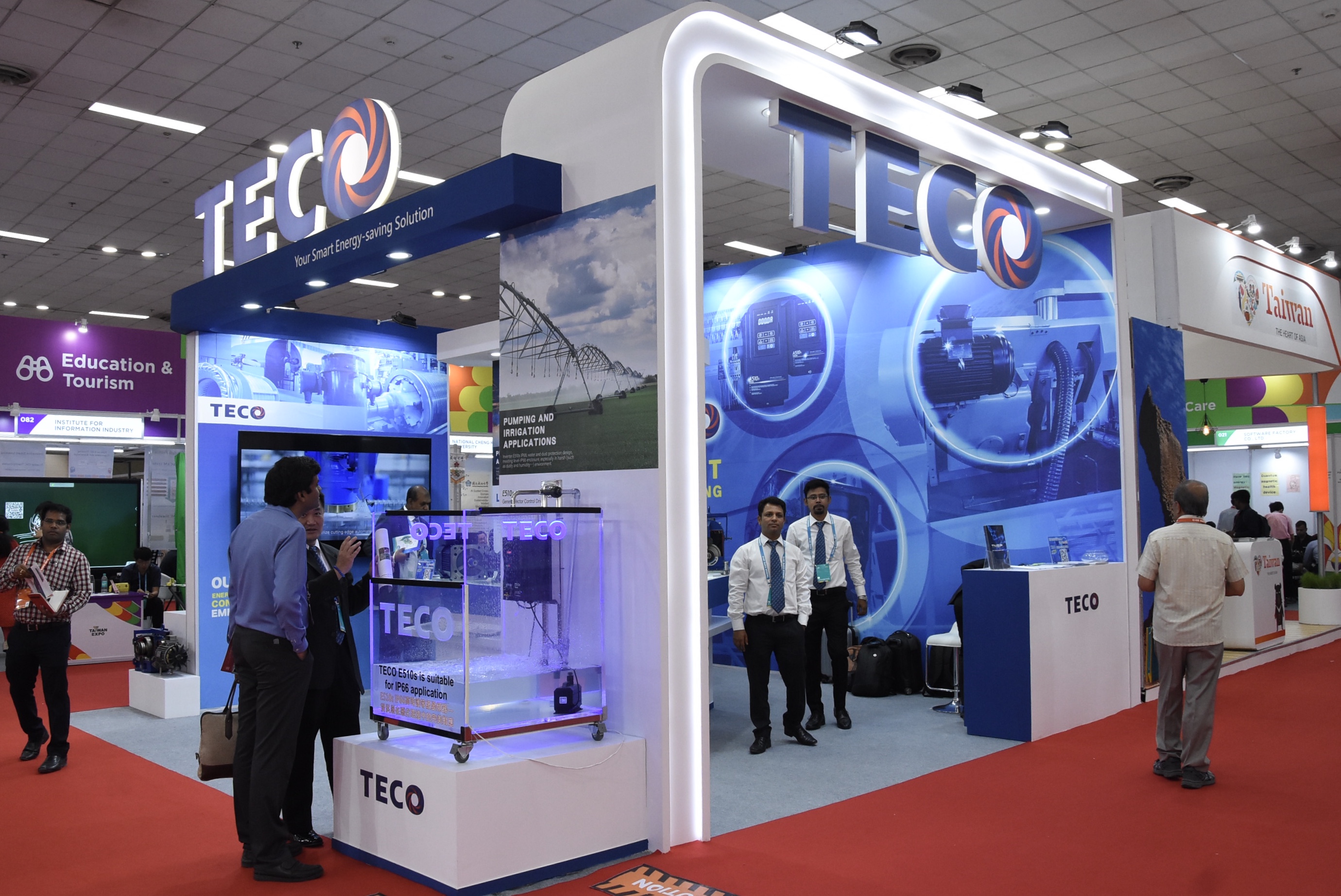 東元電機積極投入南向新市場開發，看好印度市場快速發展，5/16參加貿協在印度新德里所舉辦的「2019年印度臺灣形象展」，東元電機這次主打動力節能解決方案和智慧監控，董事長邱純枝表示，希望透過印度臺灣形象展，讓更多印度廠商瞭解東元的品牌價值，而且有能力滿足當地客戶因應工業4.0的需求。