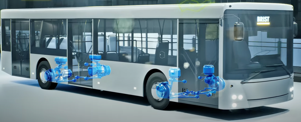 E-Axle for 9 to 12 m EV Bus