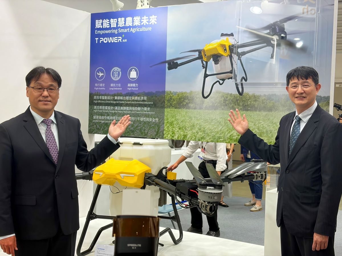 东元抢进农用、商用无人机市场  发表新世代电巴扁线油冷高功率动力系统